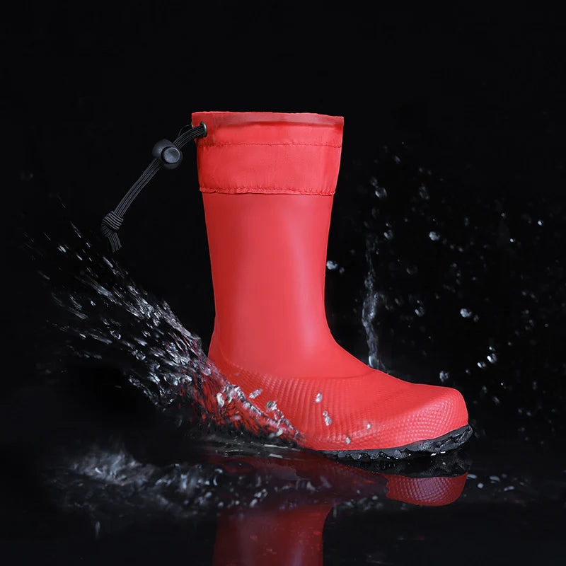 Saguaro - Bota Niños Lluvia Barefoot Brisk Ⅰ - Rojo