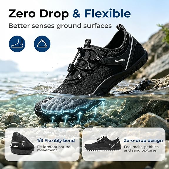 Saguaro - Zapatilla de agua de secado rápido aquashoes - Negro