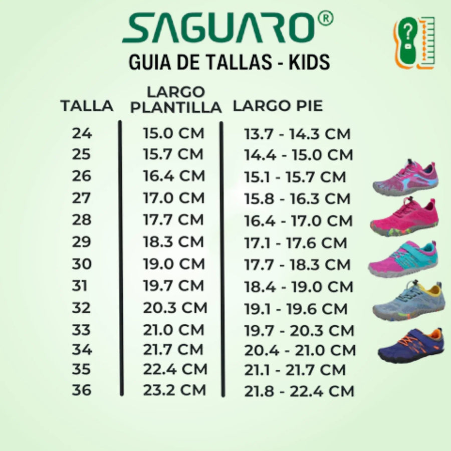 Guía de tallas del producto