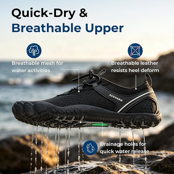 Saguaro - Zapatilla de agua de secado rápido aquashoes - Negro