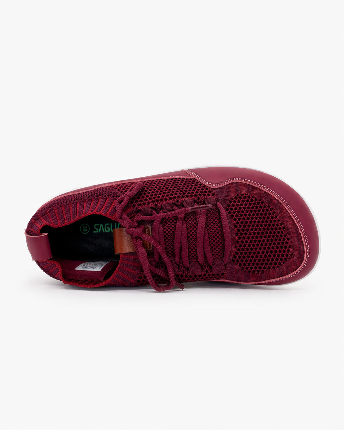 Saguaro - Zapatilla para correr punta ancha Barefoot - Rojo