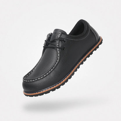 Saguaro - Zapato Men's StitchⅠ- Casual Leather Shoes - Negro