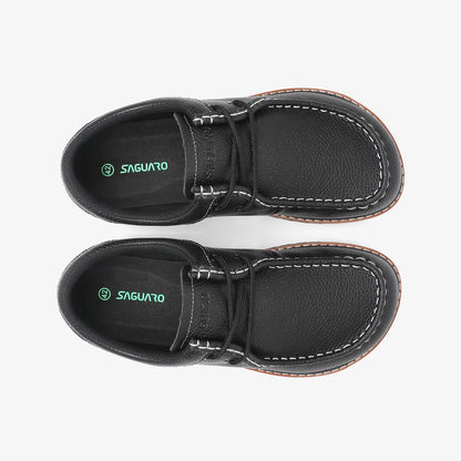 Saguaro - Zapato Men's StitchⅠ- Casual Leather Shoes - Negro